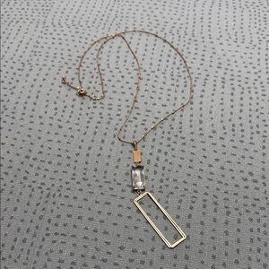 Chic Gold and Silver Geometric Necklace